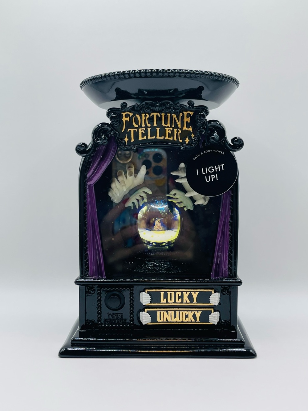 BBW Halloween Fortune Teller Light Up Pedestal Candle Holder | No Offers